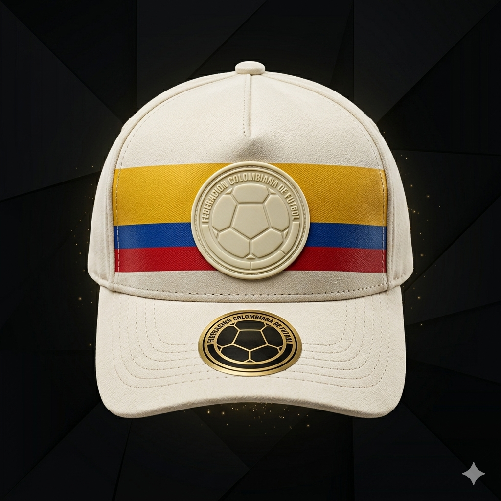 Gorra Colombia 2026 Blanca – Edición Premium 🤍