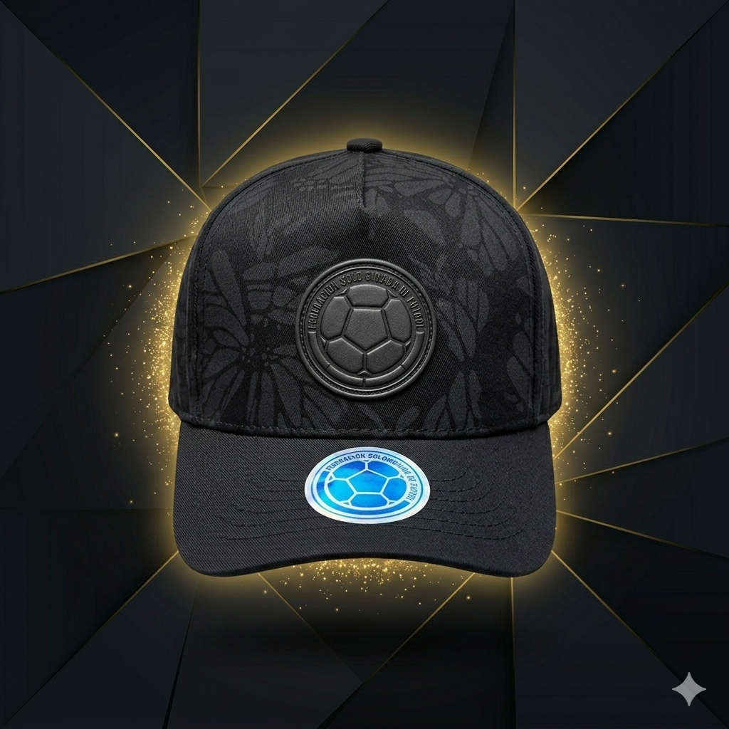 Gorra Colombia 2026 Negra – Edición Minimal ⚫
