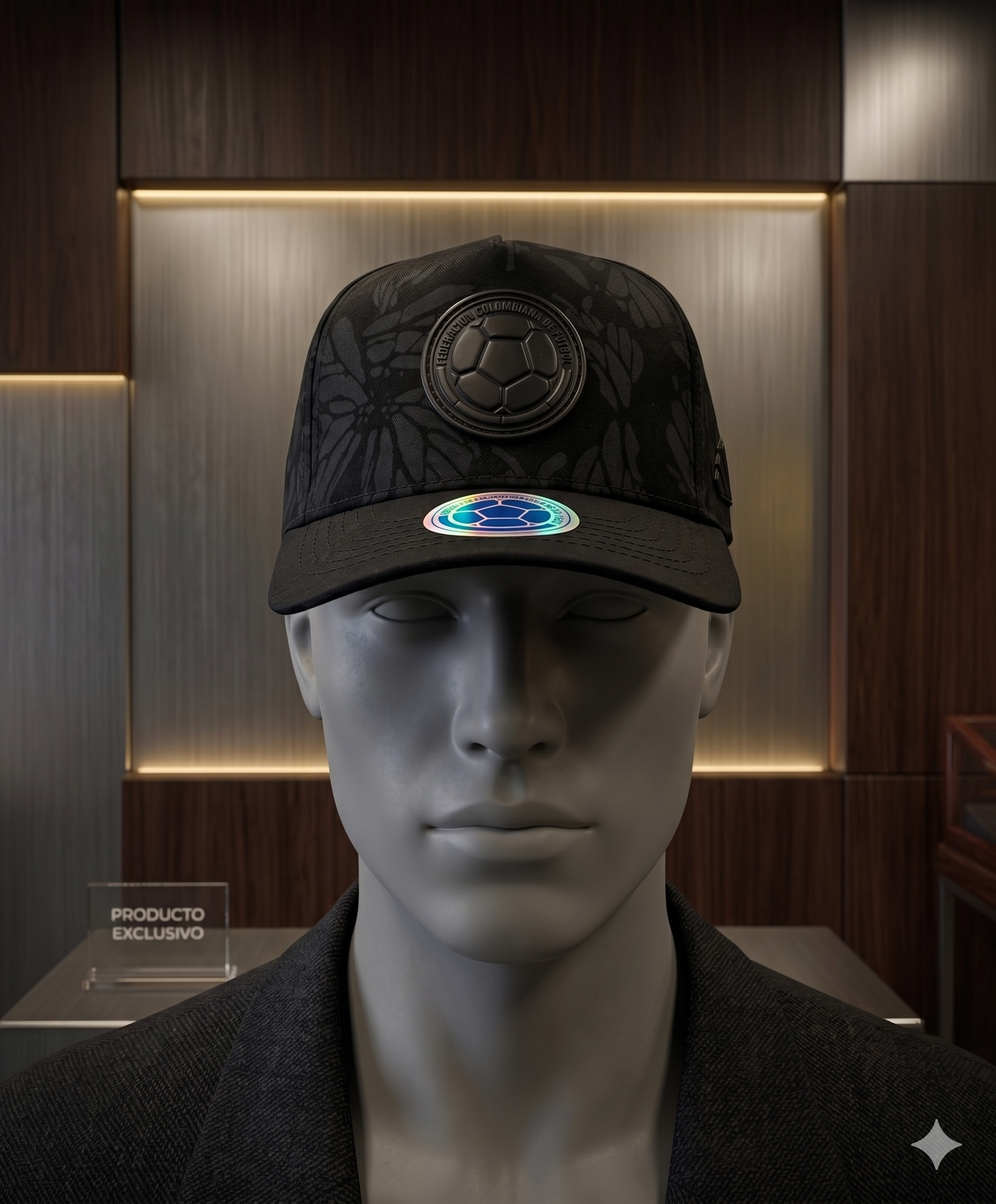 Gorra Colombia 2026 Negra – Edición Minimal ⚫