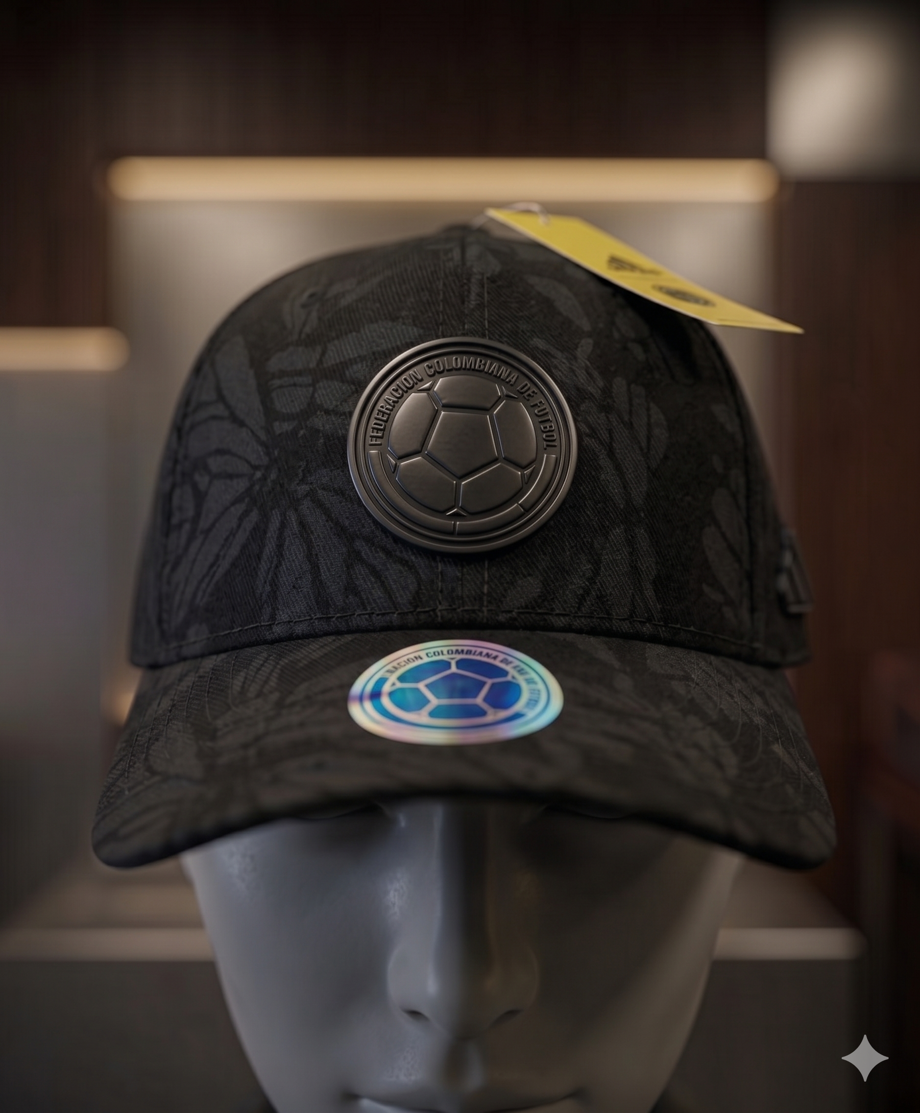 Gorra Colombia 2026 Negra – Edición Minimal ⚫